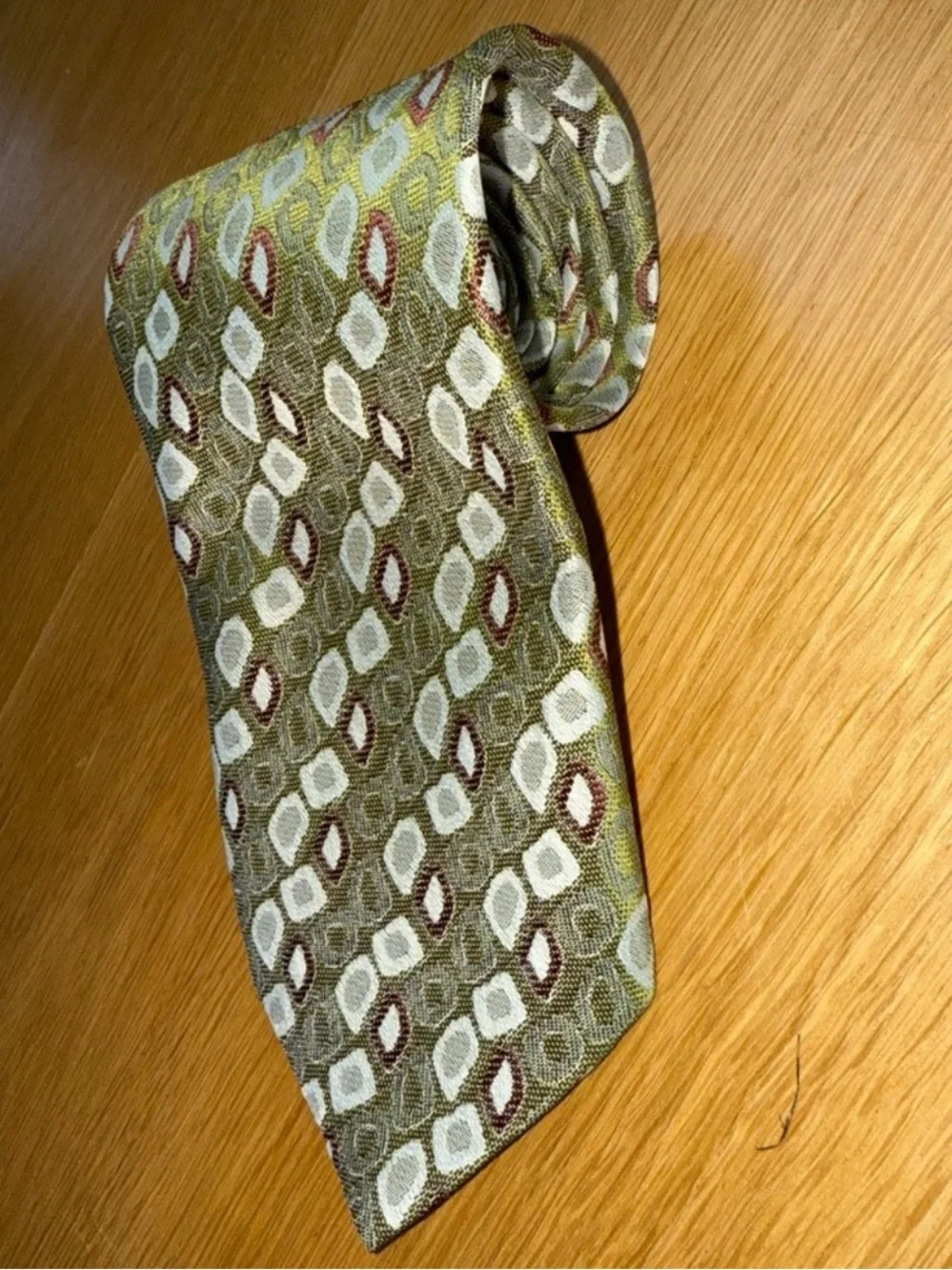 Black, Blue & Green Patterned Neckties - Set of 3